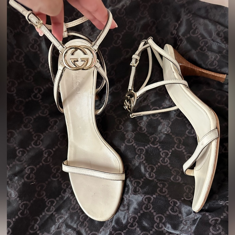 Gucci Strappy Sandal Heels - vintage